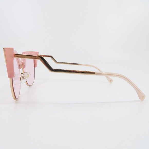 Fendi Cat Eye Pink & Rose Gold Metal FF0149/S 54mm - Picture 6 of 6